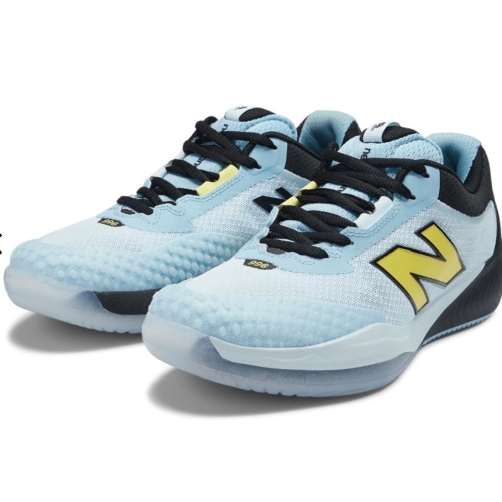 New Balance Women's Light Blue and Yellow Athletic Shoes